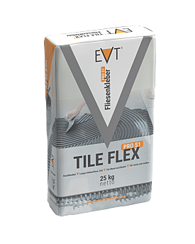 EVT TILE FLEX Fliesenkleber Pro S1 C2 TE - Profi TILE FLEX S1 Fliesenkleber